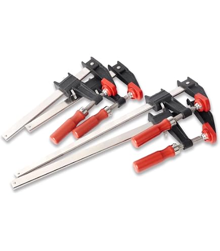 Bessey BS4N 7639480040 Hold Down Table Clamps, Grey/Red, 200/120